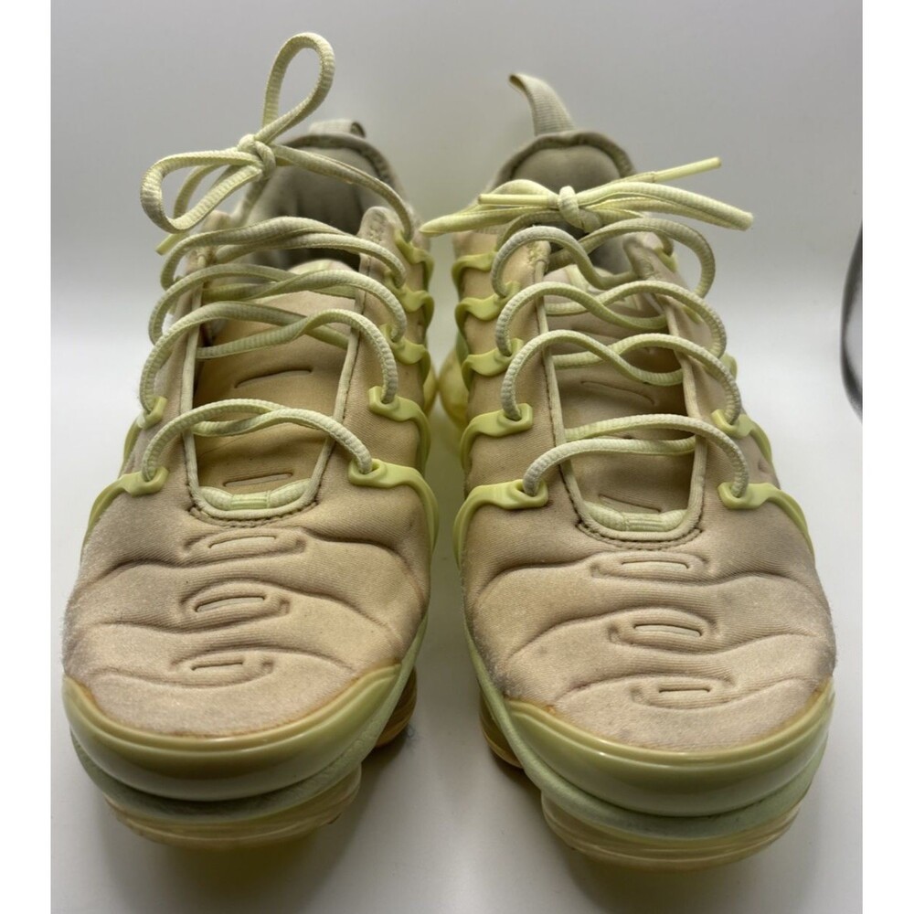 Size 7 Nike Air VaporMax Plus Cream & Green/Yellow DJ3023-700 - Picture 2 of 13